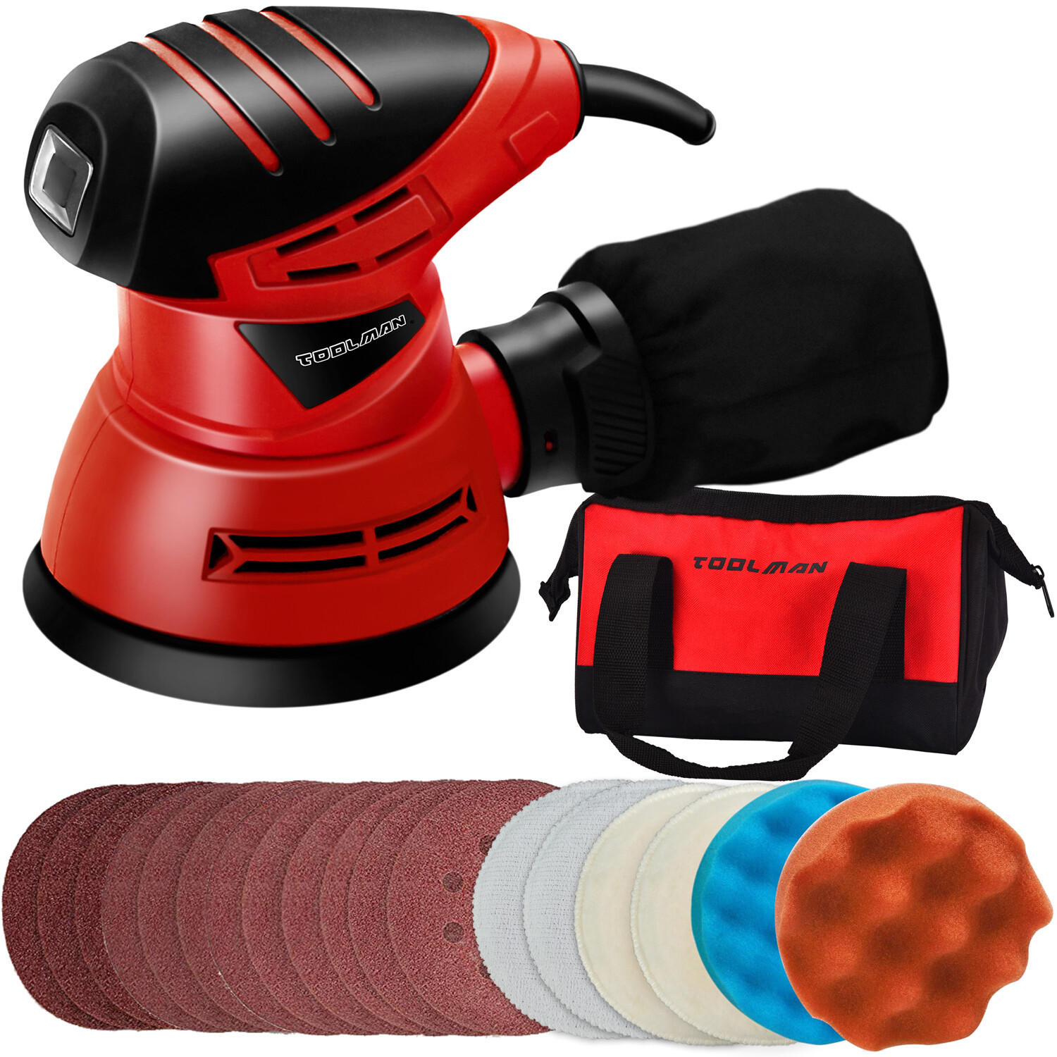 Toolman 5in Power Random Orbital Sander 