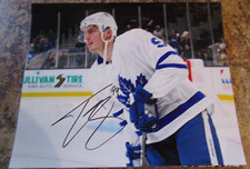 TYSON BARRIE SIGNED 8X10 MATTE PHOTO TORONTO MAPLE LEAFS (A)