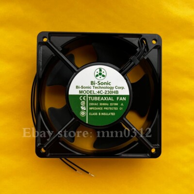 Ventilateur BI-SONIC 4C-230HS - 230V AC, 120x120x38 Mm, 22/19W, Refroidissement Silencieux