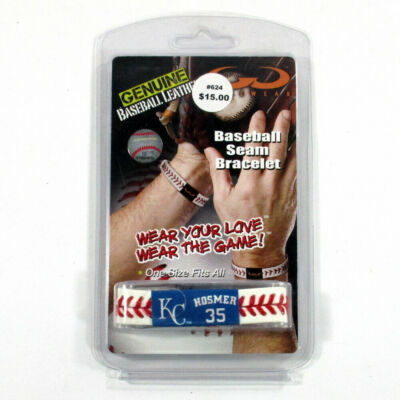 Lot of 19 Baseball Seam Bracelet Leather One Size KC Eric Hosmer 35