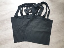 10 x Restposten Baumwolltaschen Stofftaschen schwarz Stoffbeutel zum Bemalen neu