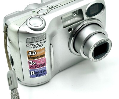 Nikon Digital Camera Coolpix 4600 4MP 3x Optical Zoom Compact Tested No  Cords 18208255245|