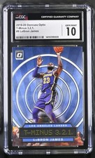 LeBron James 2019-20 Donruss Optic T-Minus 3,2,1 Card #9- CGC Graded 10 Gem Mint