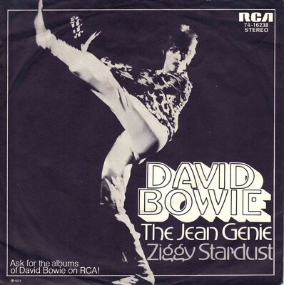 7'' David Bowie   The Jean Genie / Ziggy Stardust / Germany 1973