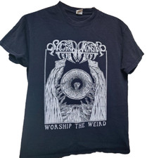 SACRED MONSTER Worship The Weird black T-Shirt Size Medium Goth Metal Band