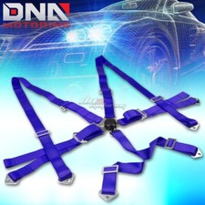 Universal 6-point 3 Blue Nylon Strap Harness Safety Camlock Racing Seat Belt Universal 6-point 3 Blue Nylon Strap Harness Safety Camlock Racing Seat Belt