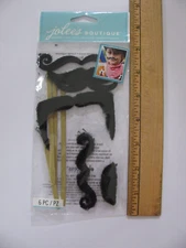 Jolee's Boutique MOUSTACHES ON STICKS Photo Dress Ups 6 Pieces NIP