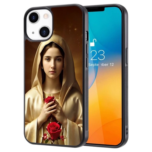For iPhone SE XS XR Max 5 6 7 8 Plus Virgin Mary Blessed Mother Anti fingerprint - Picture 12 of 25