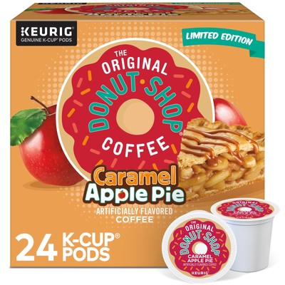 Original Donut Shop Caramel Apple Pie Coffee K-Cup Pods 24 Count Light Roast