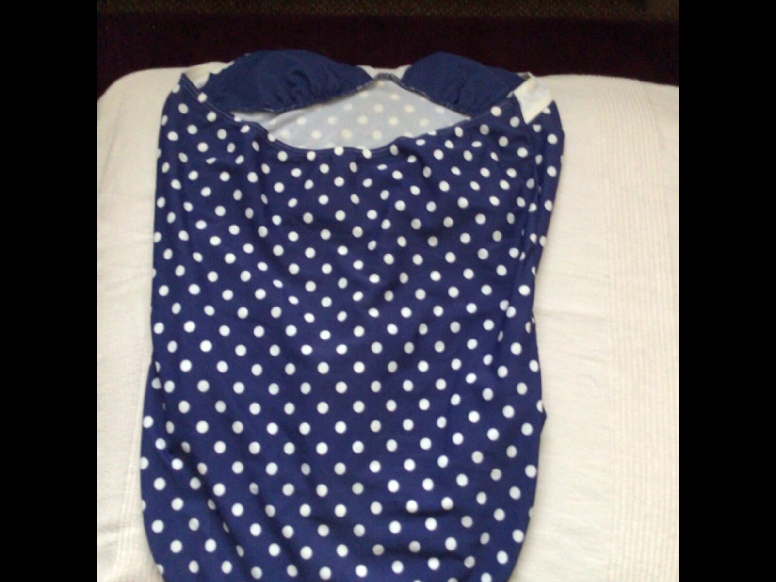 Matalan Size 14 Maternity Swimsuit Halterneck Blue White (A25) eBay