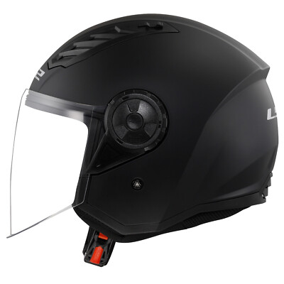LS2 AIRFLOW II OF616 MATT BLACK OPEN FACE SCOOTER MOTORCYCLE HELMET | eBay