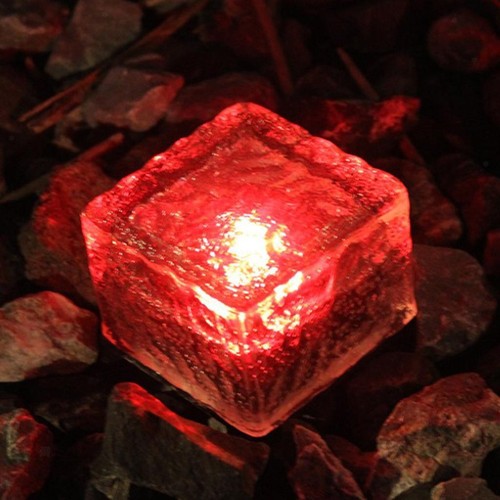 Solar Pflastersteine Wegbeleuchtung Glasbaustein mit Lichtsensor, - Bild 25 von 25