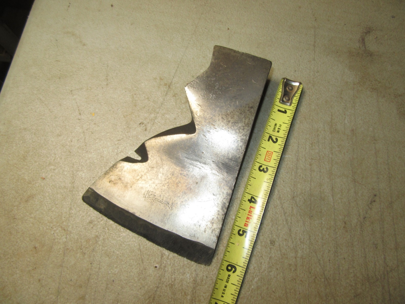 vintage Americanax Glassport PA. hewing axe hatchet Jersey Pattern