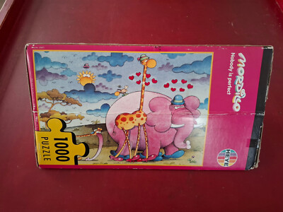 Puzzle Dreieck Mordillo Nobody is perfect 1000 mit Poster komplett Heye Sammlung