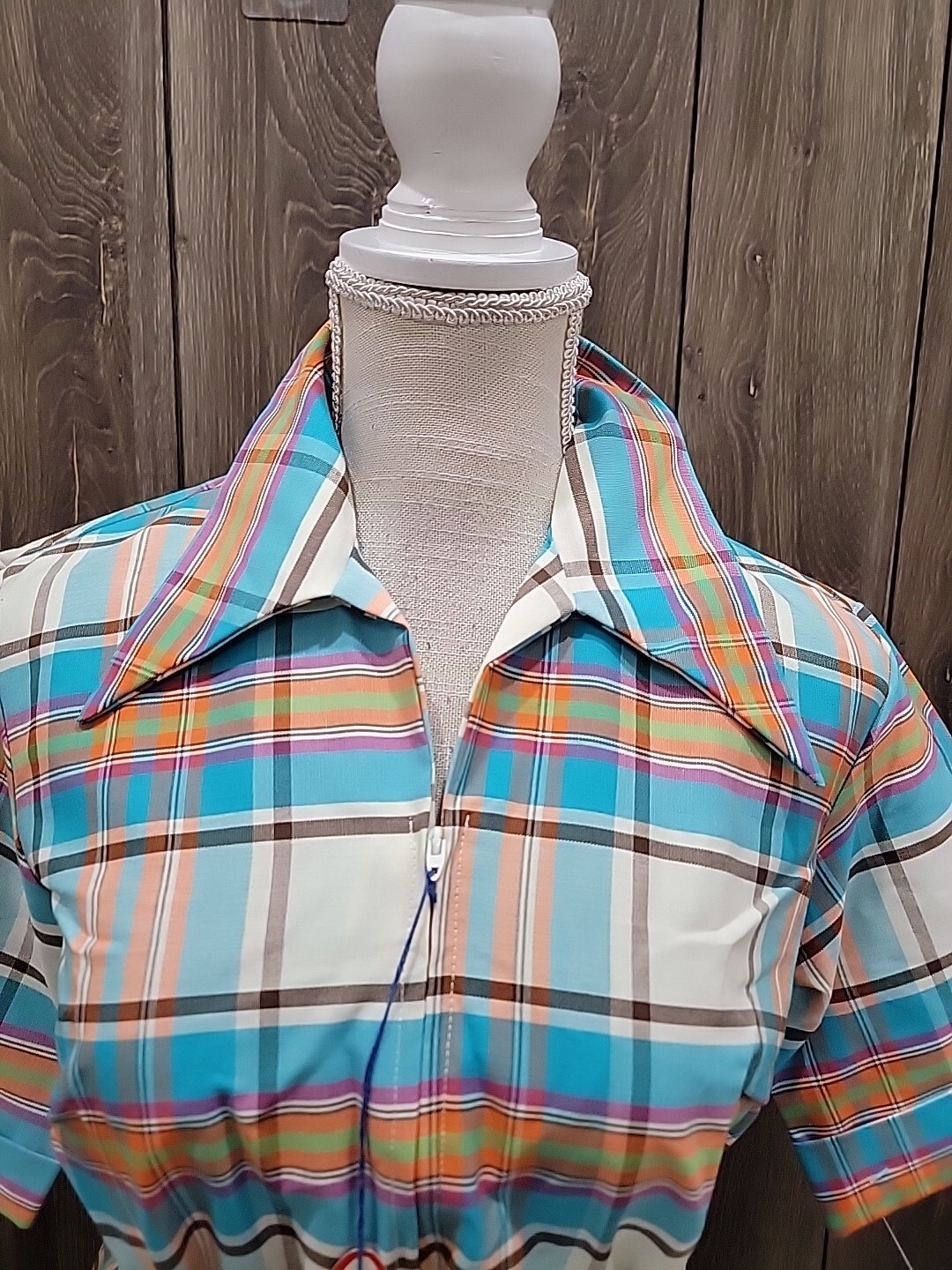 Vintage Mod  Gogo Shift Skimma Housedress 60s 70s… - image 4