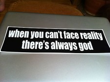 Theres Always God Anti-religion Atheist Bumper Sticker