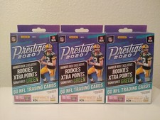 🔥2020 Prestige Football Hanger Box 60 Cards Signatures Green Rookies LOT of 3