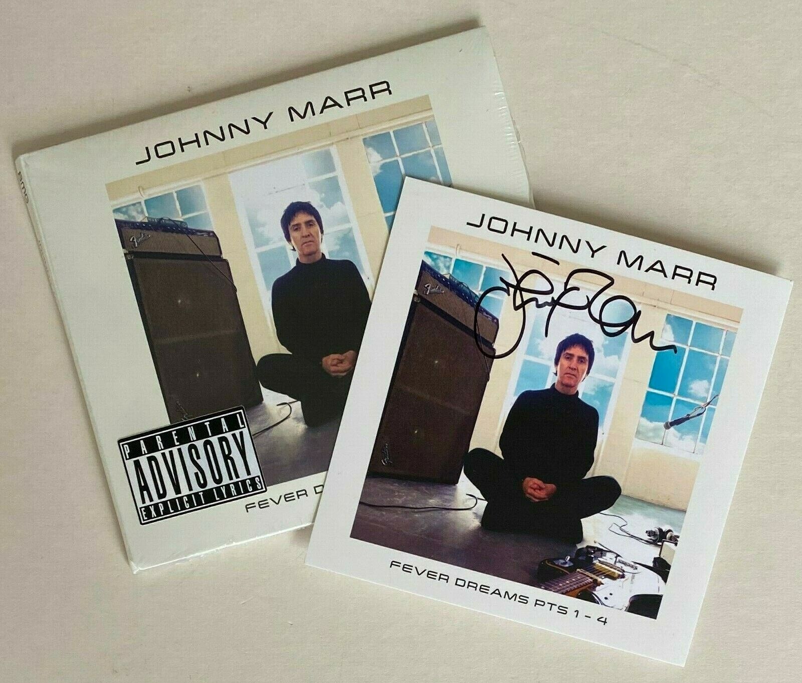 JOHNNY MARR * FEVER DREAMS PTS 1-4 * LIMITED 16 TRK CD w/ SIGNED ART CARD * BN!