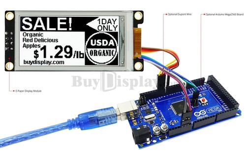 Black 2.13 inch e-Paper Display Module for Arduino,Raspberry Pi - Picture 7 of 8