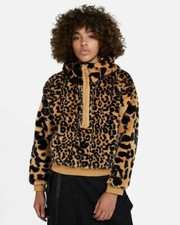 Nike Size Xs S Air Jordan Women's Court To Runway 1/2 Zip Faux Jacket
