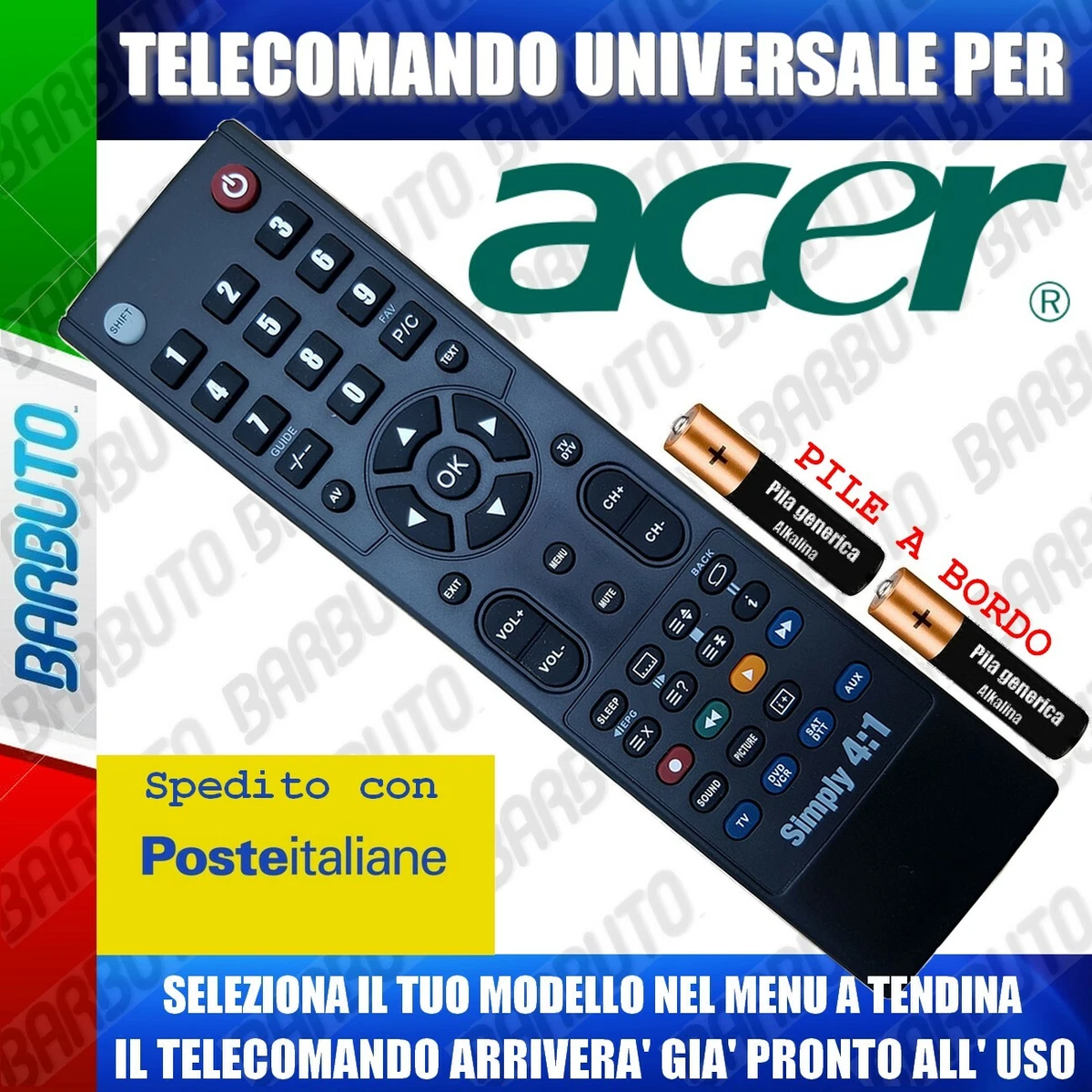 Re-Flix Superior Light - Telecomando 4 in 1, adatto per TV | FindTheDeal