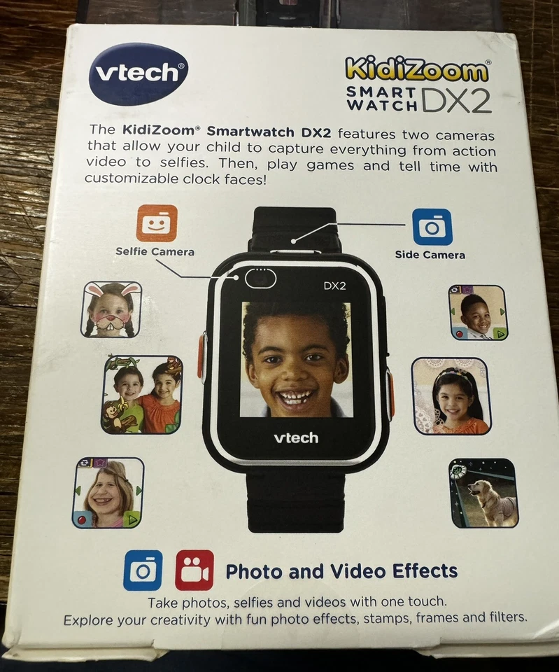 VTech KidiZoom Smartwatch DX2, Dual Camera, BLACK  Age 4+ - Image 4 of 4