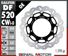 Galfer Disque Frein Avant dr WAVE FLOAT COMPLETE 310x5m YAMAHA YZF 1000 R1 07>11