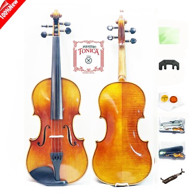 ^ Andreas Gagliano Violin Outfit 4/4-1/2 VN402M-Y Silence +Pack Tonica Strings
