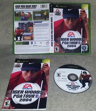 Tiger Woods PGA Tour 2004 04 Original Microsoft XBOX Complete Golf