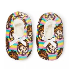 Disney Fancy Nancy Fuzzy Fleece Slippers Baby Girl Shoe Size 2T-3T Slipper Socks