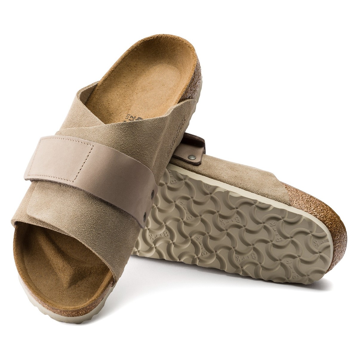 靴 BIRKENSTOCK Kyoto VL Desert Suede 28cm Birkenstock Kyoto Nubuck Suede Leather (Taupe) Men's Sandals