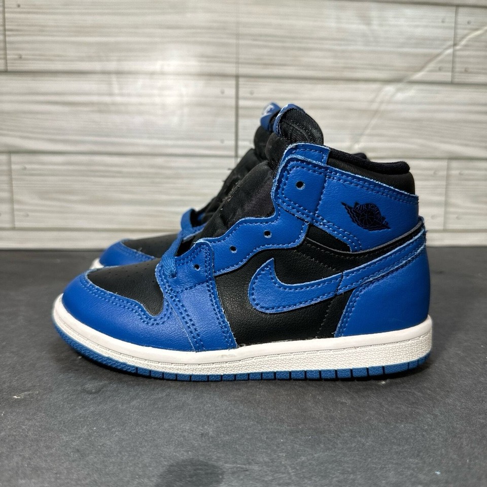 Nike Air Jordan 1 High OG Dark Marina Blue Black TD Little Boy Baby