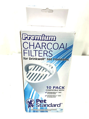 DRINKWELL 360 Fountains PREMIUM Charcoal Filters Pet Standard PetSafe Box of 9
