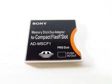 OEM Sony AD-MSCF1 Memory Stick Duo Adapter for Compact Flash, FREE 2-3 Day Ship 