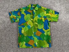 Vintage 60s Pacific Sportswear Shirt Loop Camp Collar Surf Hawaiian Mens Medium