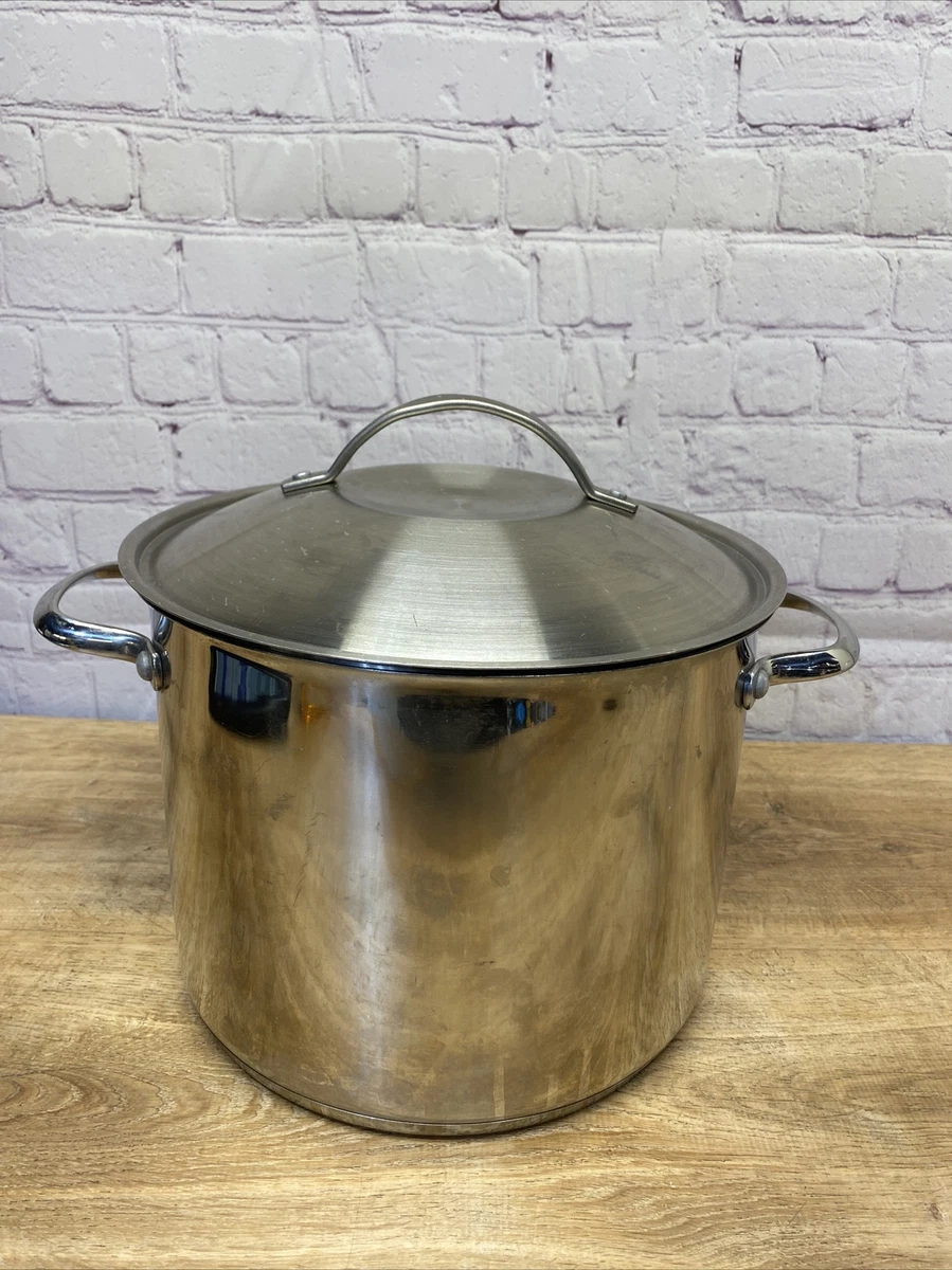 Wolfgang Puck Cookware Stainless Steel 8 Qt Stock Pot With Lid 18/10