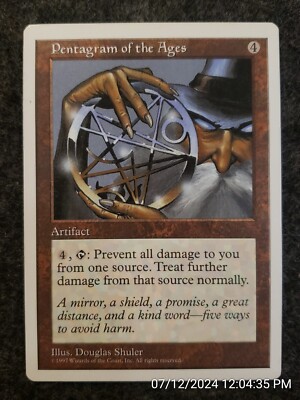 mtg pentagram card of the Ages | 5th Edition MTG Pentagram of the Ages