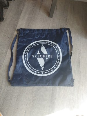 Navy Blue Skechers Packable Nylon Adjustable Drawstring Backpack 16''x20'' BN