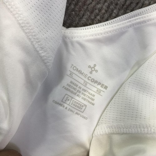 Tommie Copper Sports Bra Womens XL White Zip Front Znergy Shoulder Support - Picture 4 of 9