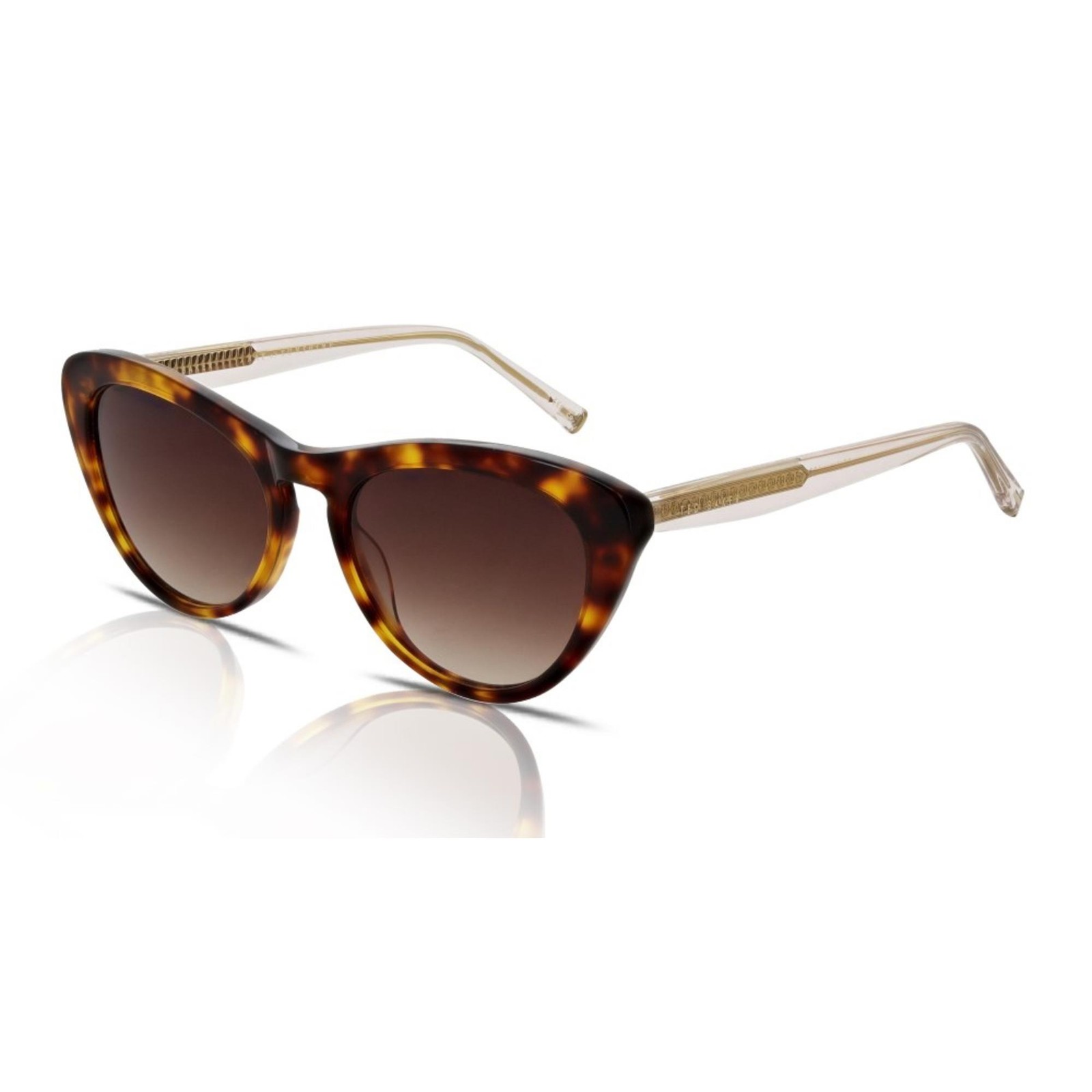 Ted Baker Sunglasses Women's Violet TB1690 100 Tort/Brown Gradient
