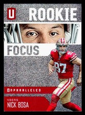Nick Bosa 2019 Panini Unparalleled Rookie Focus #RF-NB San Francisco 49ers