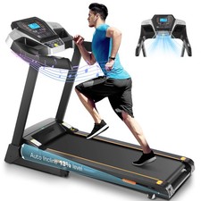 3.5HP Folding Treadmill w/Incline 300lb Capacity Treadmill Running Exercise Good