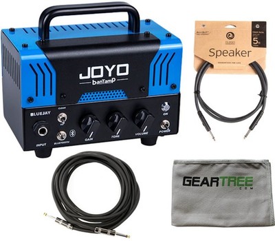 Joyo BanTamp Blue Jay Blues Overdrive 20W Tube Amp Head w/ Cloth and 2 Cables