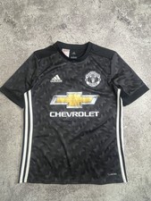 Vintage Manchester United 2018-2019 Away Jersey Chevrolet Black Camo Size S