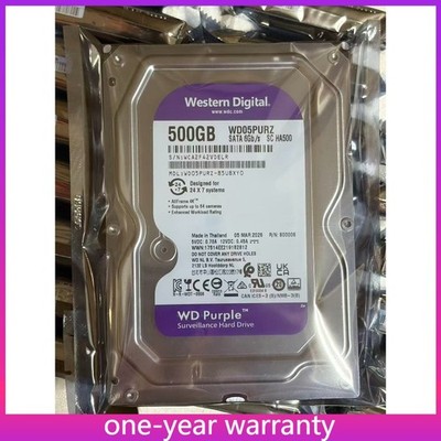 WD05PURZ WD 500GB 3.5'' hard drive, WD Purple series, 5400 rpm, 64MB cache