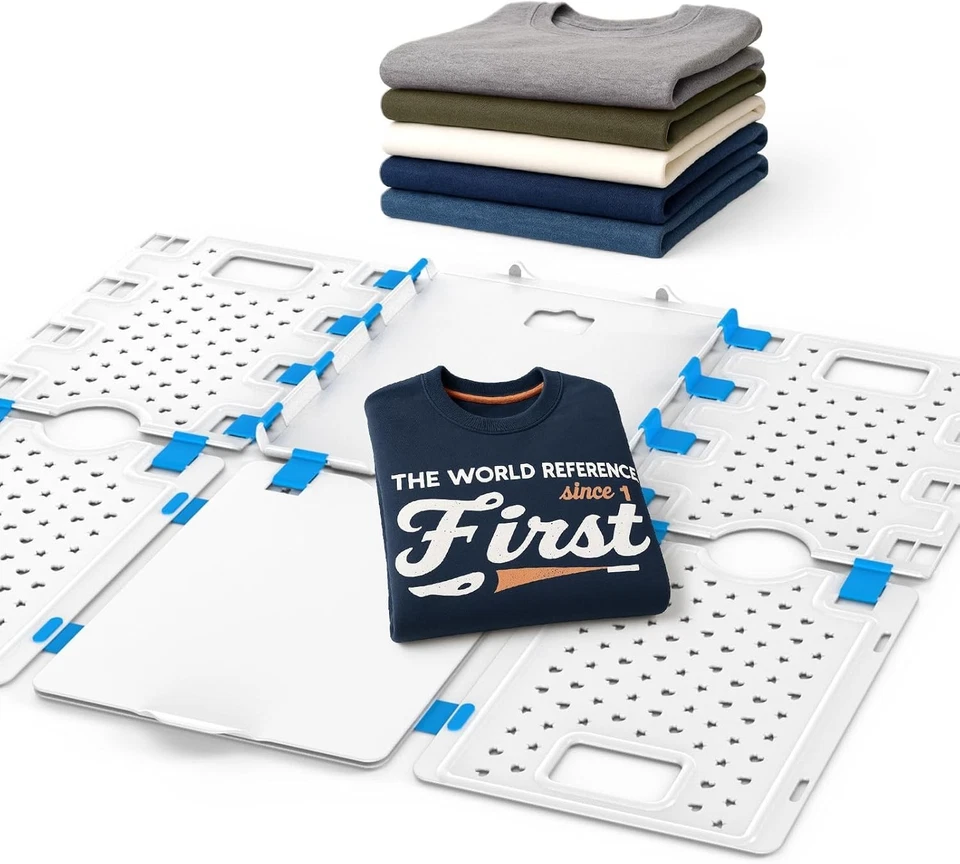 Hemdenfaltbrett, T-Shirt Faltbrett, Kleiderordner, Wäschekorb, Faltbretter - Bild 3 von 4