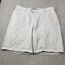 Peter Millar Shorts Mens 36 Beige Chino Pima Cotton 10 Inseam Casual Summer