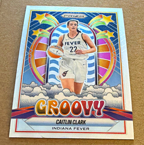 2025 Panini Prizm WNBA Groovy Insert #10 Caitlin Clark Indiana Fever
