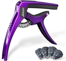 Exclusive Gradient 'Royal Silk&rsquo; Purple Heavy-Duty Guitar Capo for Acoustic/El...