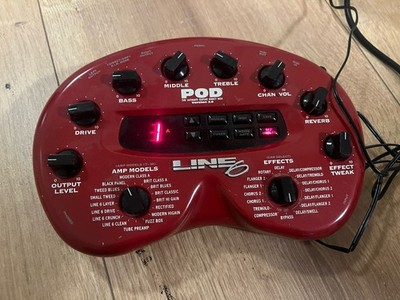 Line 6 POD V 2.0 Multieffektprozessor für E-Gitarre, incl. Netzteil